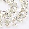 Electroplate Glass Beads Strands EGLA-J145-PL10mm-B08-3