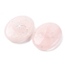 Oval Natural Rose Quartz Compass Display Decorations G-G301-02B-2