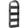 PS Plastic Earring Display Folding Screen Stands with 2 Folding Panels ODIS-WH0043-142B-01-5