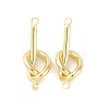 Alloy Knot Connector Charms PALLOY-F315-02G-1
