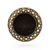 Adjustable Alloy & Iron Bezel Cup Ring Base with Rotatable Tray MAK-T012-05AB-2