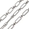 304 Stainless Steel Rectangle Link Chains CHS-Z007-22P-1