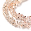 Transparent Glass Bead Strands GLAA-H023-02A-4
