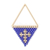 Handmade Japanese Seed Beads Pendants PALLOY-MZ00136-04-1