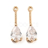 Brass with Cubic Zirconia Pendants LS-KK-Z035-01B-1