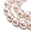 Baking Paint Pearlized Glass Pearl Round Bead Strands PEAR-H019-02E-02-3