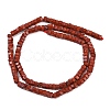 Natural Red Jasper Beads Strands G-G345-C19-2x4mm-3