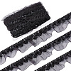 Chinlon Pleated Lace Trim EW-WH0013-28B-1