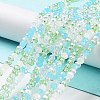 Glass Beads Strands EGLA-A034-M4mm-50-1