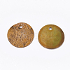Spray Paint Natural Akoya Shell Pendants SHEL-S274-75C-M-2