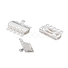 304 Stainless Steel Box Clasps STAS-P249-03S-2