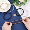 6Pcs 3 Colors High Carbon Steel Stretch Arm Bracelets Set BJEW-GA0001-06-3