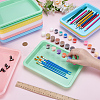 30Pcs 5 Colors A5 PP Plastic Display Trays for Jewelry AJEW-WA0001-32-3
