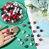 180Pcs 3 Colors Acrylic Beads OACR-PA0001-08-3