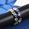 Natural Mixed Gemstone Beaded Stretch Bracelets for Women Men BJEW-M049-17-3