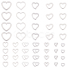 48Pcs 12 Style 304 Stainless Steel and 201 Stainless Steel 
Linking Rings STAS-PH0004-23-1