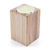 Natural Wood Candle Holder AJEW-T002-01-2