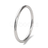 Non-Tarnish 304 Stainless Steel Simple Plain Band Finger Ring for Women Men RJEW-F152-01G-P-1
