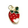 Brass Enamel Pendants KK-Z104-06G-05-1