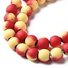 Spray Painted Non-magnetic Synthetic Hematite Beads Strands G-N337-01H-3
