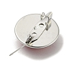 Round Glass Brooches FIND-Q096-01C-2