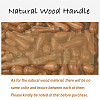Brass Wax Seal Stamp with Handle AJEW-WH0184-0846-7