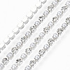 Brass Rhinestone Strass Chains CHC-T011-SS6.5-01S-1
