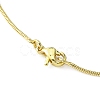 Brass Round Snake Chain Necklace for Women MAK-YW0001-07-2