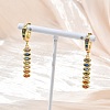 Brass Pave Cubic Zirconia Hoop Dangle Earrings KK-CBAD9DF-02G-A-4