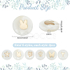 24Pcs 6 Styles Natural Shell Gold Enamel Beads BSHE-PH0001-58-2
