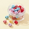 50Pcs 6 Colors Opaque Acrylic Beads MACR-FS0001-58-1