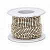 Brass Rhinestone Strass Chains CHC-T011-SS6.5-01G-3