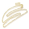 Rack Plating Brass Curb Chain Necklaces LS-MAK-L042-02G-1