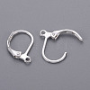 Brass Leverback Earring Findings X-KK-H670-S-NF-2