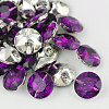 Taiwan Acrylic Rhinestone Buttons BUTT-F020-25mm-05-1