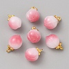 Glass Pendants GLAA-WH0035-41G-01-1