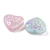 UV Plating Iridescent Acrylic Beads OACR-G039-18-2
