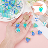 SUNNYCLUE 40Pcs 10 Style Transparent Enamel Acrylic Beads TACR-SC0001-09A-3