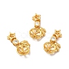 Rack Plating Eco-Friendly Brass Micro Pave Cubic Zirconia Charms KK-A177-27G-2