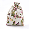 Polycotton(Polyester Cotton) Packing Pouches Drawstring Bags ABAG-S003-04D-1