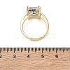 Brass & Clear Cubic Zirconia Finger Rings CU-CBA7E55-13G-5
