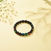 Acrylic Skull Beaded Stretch Bracelet BJEW-JB08544-2
