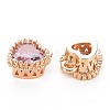 Brass Micro Pave Cubic Zirconia Charms KK-S356-773K-2