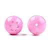 Flower Opaque Resin Beads RESI-T054-001B-1