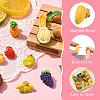16Pcs 16 Styles Resin Alloy Lapel Pin Backs for Backpack Clothes JEWB-CJ0001-59-3