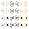24Pcs 6 Color Glass Spider Pendant FIND-TA0003-07-2