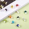 55Pcs 11 Style Mushroom Handmade Lampwork Beads LAMP-SZ0001-14-4