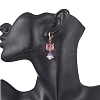 7 Pairs Lampwork Hoop Earrings EJEW-JE06546-3