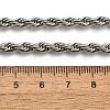 Non-Tarnish 304 Stainless Steel Rope Chain Necklaces NJEW-F226-03P-06-4