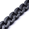 Handmade Opaque Acrylic Curb Chains AJEW-JB00564-02-2